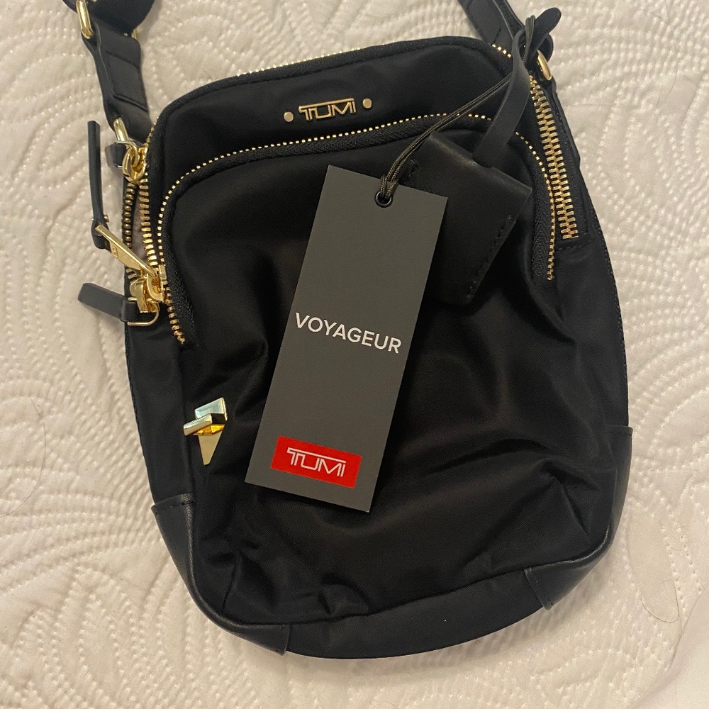 Tumi  Voyager Ruma Black Crossbody Bag